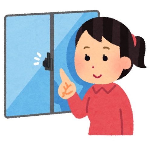 施錠確認の図